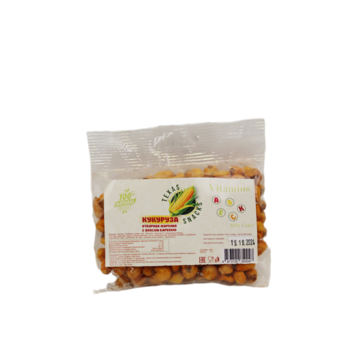 ЖАРЕНАЯ КУКУРУЗА СО ВКУСОМ БАРБЕКЮ 60ГР