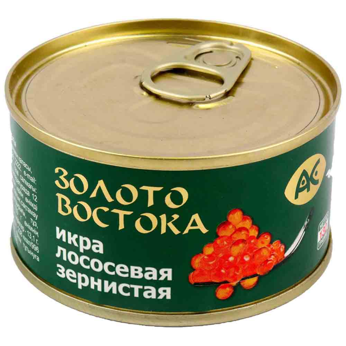 Икра лососевая зернистая Золото Востока Ас 130 г