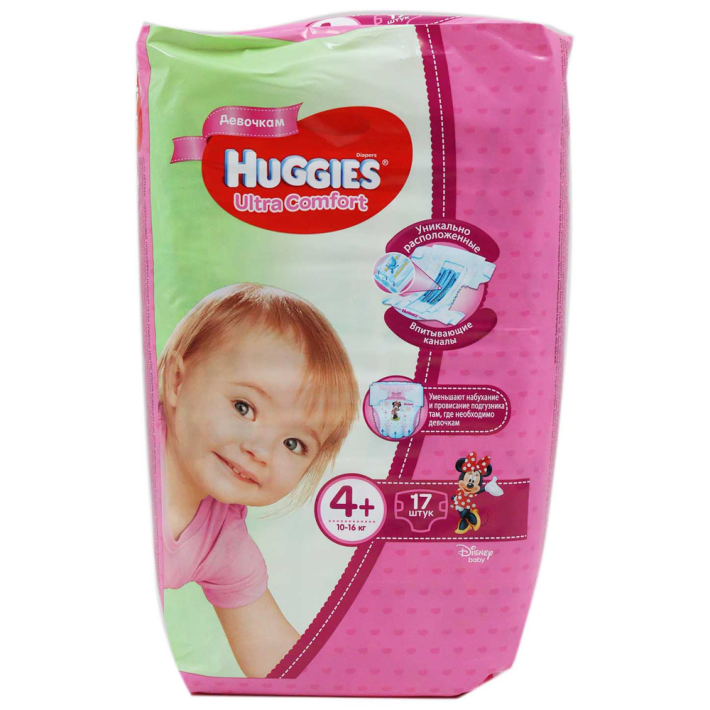 Подгузники Huggies ultra comfort conv 4 17 шт