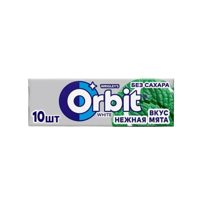 Резинка жевательная Orbit белоснежная нежная мята 13,6 г