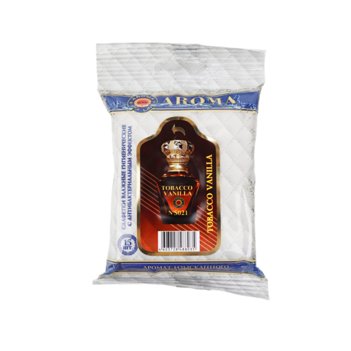 САЛФЕТКИ ВЛАЖНЫЕ ПАРФЮМИРОВАННЫЕ MINI №S021 TOBACCO VANILLA