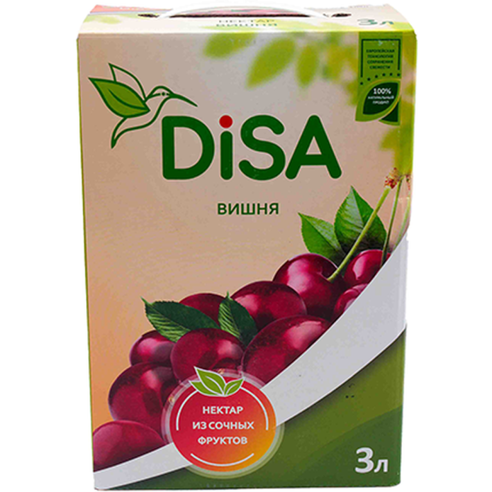 Нектар Disa яблоко и вишневый 3 л