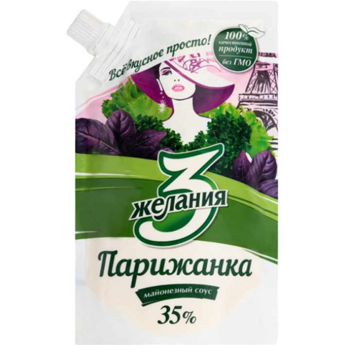 Майонез 3 Желания парижанка 35% 190 г