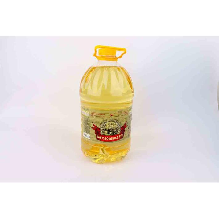 Масло подсолнечное рафинированное Маслозавод 5 л