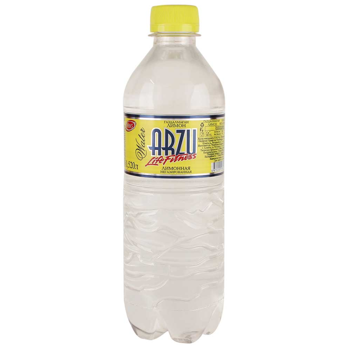 Напиток освежающий Arzu Life fitness вкус лимона без газа  пластиковая бутылка 520 мл